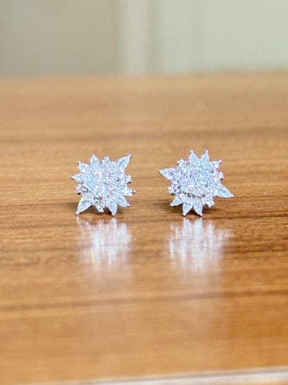 The Sistora 'Stellar Glare' Starburst Cluster Studs (925 Silver)