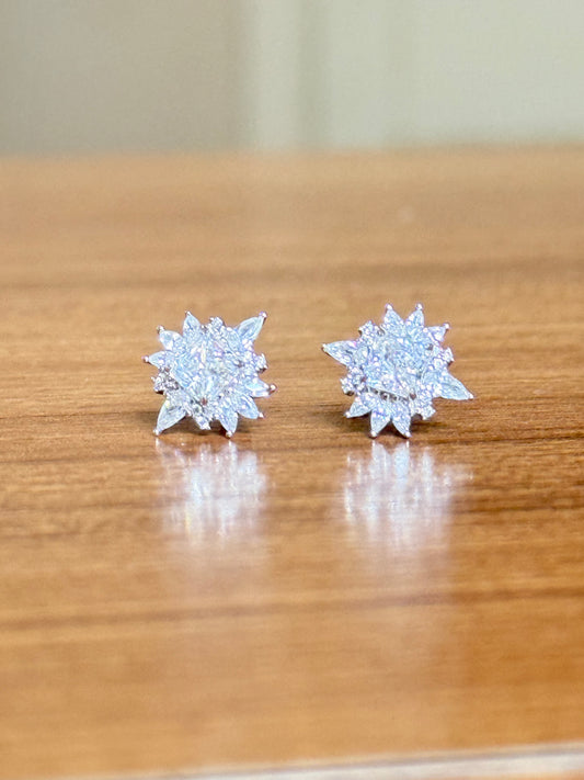 The Sistora 'Stellar Glare' Starburst Cluster Studs (925 Silver)