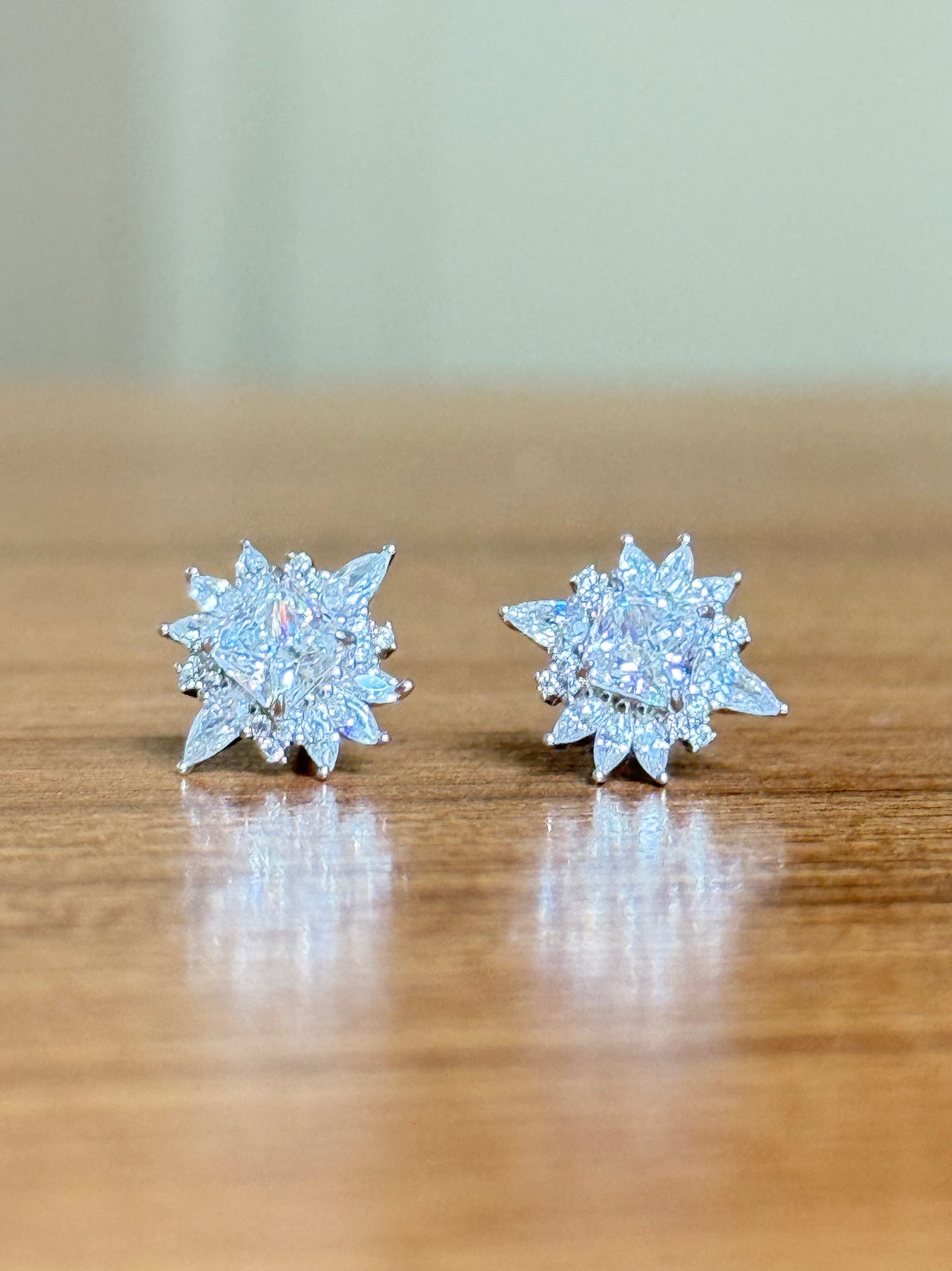 The Sistora 'Stellar Glare' Starburst Cluster Studs (925 Silver)
